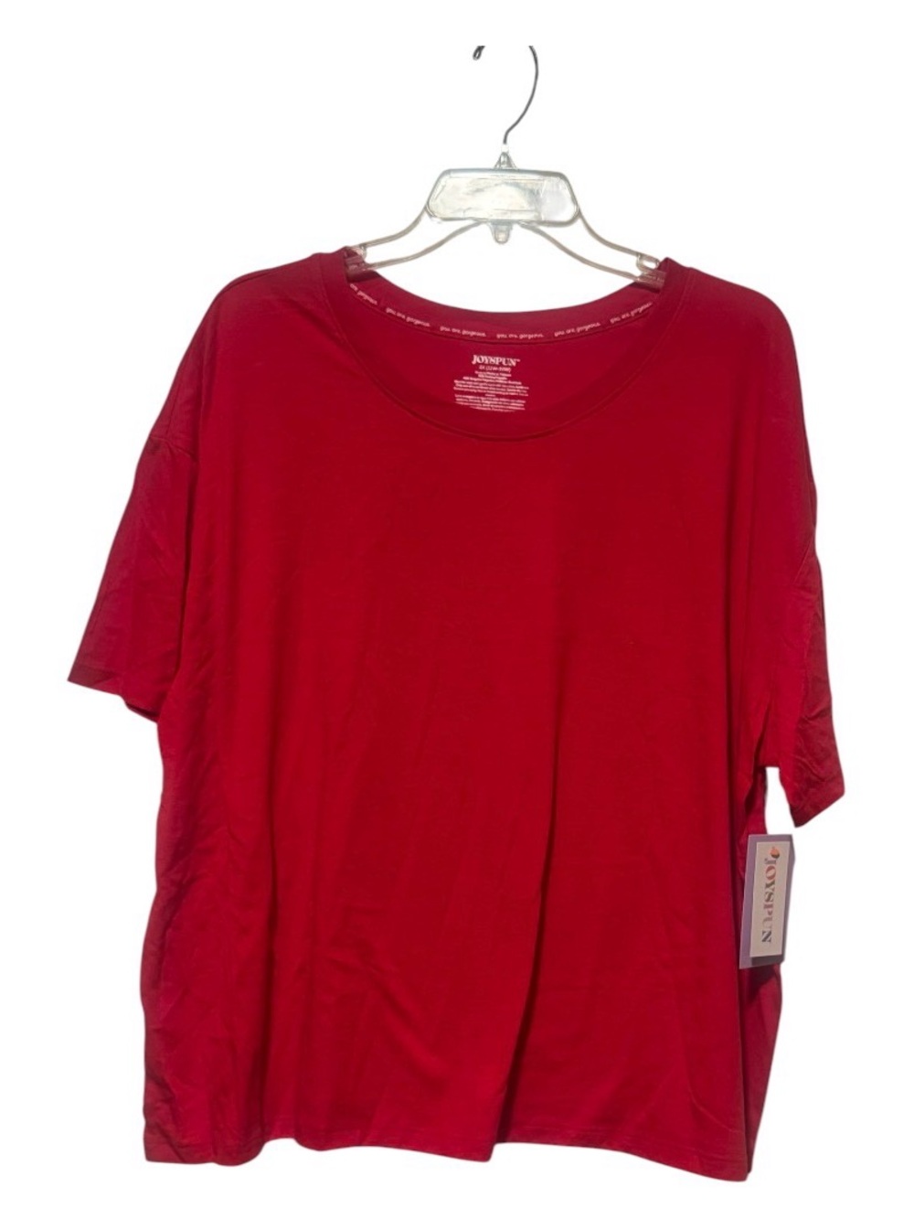 3- Women's Red Short Sleeve Crewneck Top Set of 3 Shirts 👚 NWT